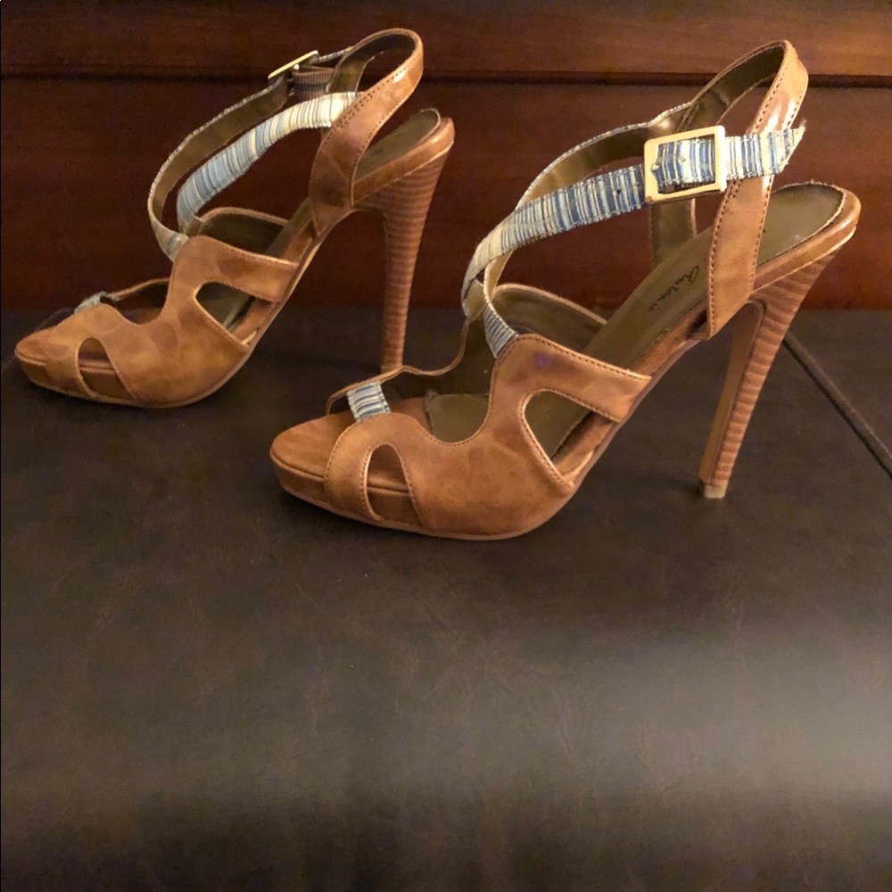 Tan High Heel Sandal